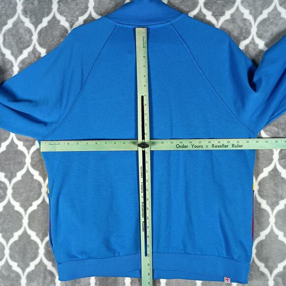 LEGO x Target Jacket Mens Large Blue Red Yellow Full Zip Colorblock Retro Style - Picture 4 of 8